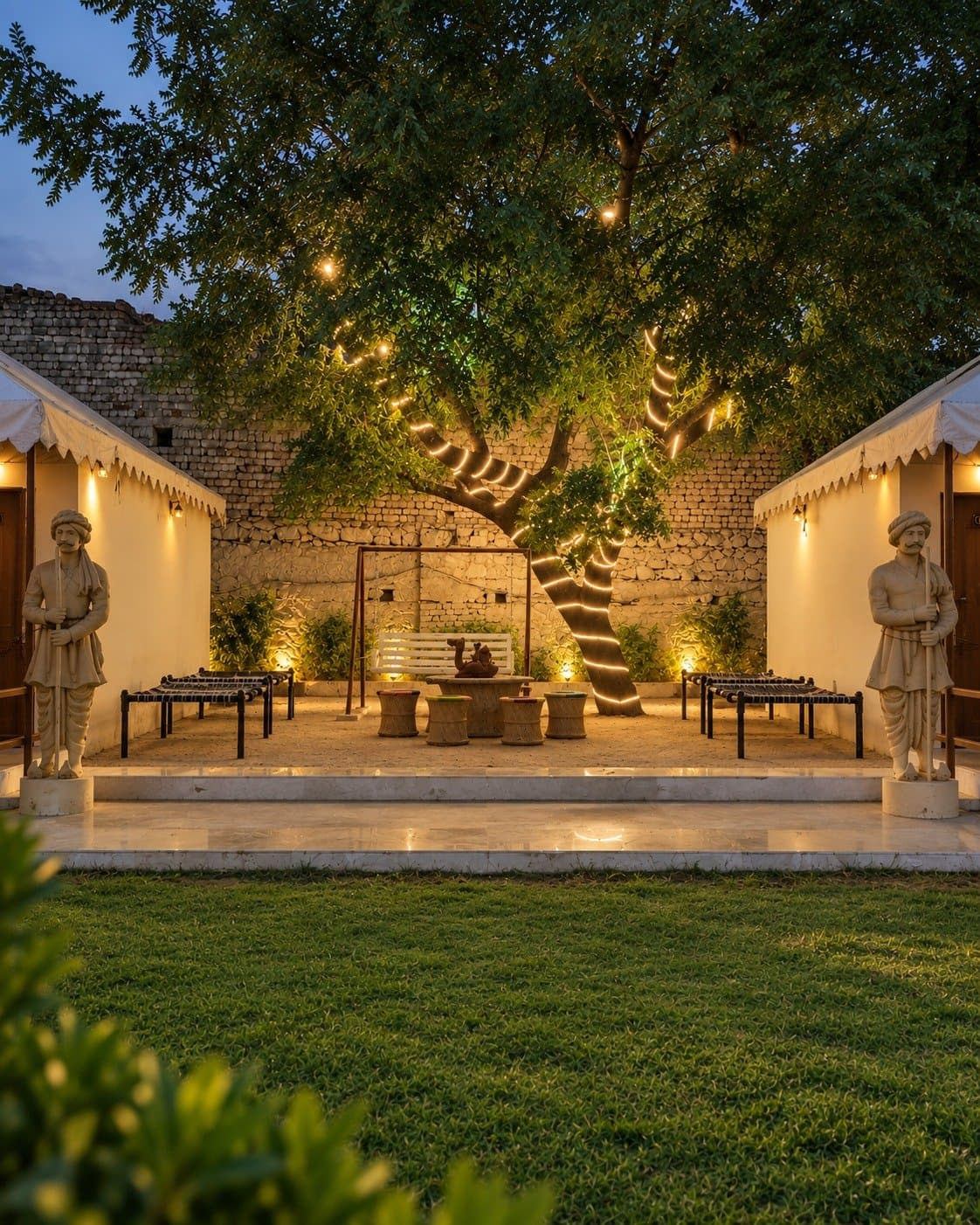 Barbeque Setup at The Heritage Resort Jaipur